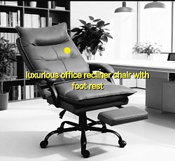 Luxurious office recliner with footrest. Price£ 480 Order number 45