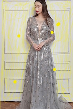 Sparkly platinum banquet gown £458 Order number 48