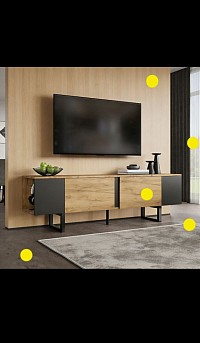 Wood coloured TV cabinet £408 Order number 588