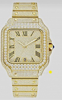 High quality moissanite gold watch £1008 Order number 088