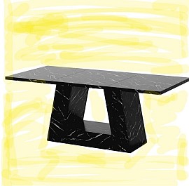 Spacious faux marble executive desk £408 Order number 0880