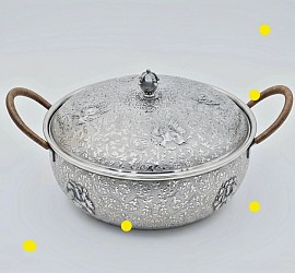 Exquisite handcrafted pure precious metal serving bowl £15 000 Order number 808