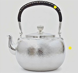 Fine pure hammered silver teapot £5800 order number 858