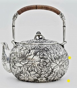 Pure fine silver antique teapot £8000 order number 448