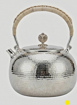 Fine handcrafted hammered sterling silver teapot £4008 order number 588