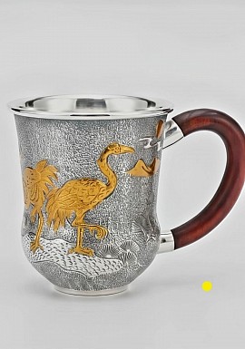 Exquisite fine Sterling silver cup £1008 order number 058