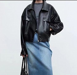 New sheepskin retro loose Jacket £408 order number 088