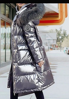 Korean style fur trimmed puffer coat £58 order number 508