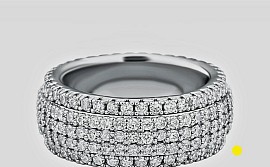 Fine quality Cuban zircon ring £50 order number 505